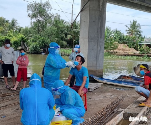 Hơn 1.000 công nhân đường cao tốc Trung Lương - Mỹ Thuận âm tính với SARS-CoV-2 - Ảnh 1. Hơn 1.000 công nhân đường cao tốc Trung Lương - Mỹ Thuận âm tính với SARS-CoV-2 - Ảnh 1.