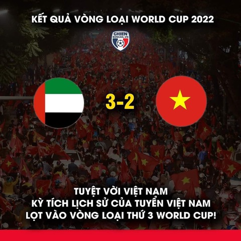 Cộng đồng mạng hào hứng chúc mừng tuyển Việt Nam lên thuyền đi tiếp vòng loại thứ 3 World Cup - Ảnh 3. Cộng đồng mạng hào hứng chúc mừng tuyển Việt Nam lên thuyền đi tiếp vòng loại thứ 3 World Cup - Ảnh 3.