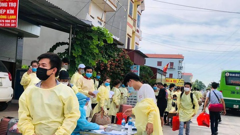 Bắc Giang bác tin 500 công nhân từ tỉnh này về Thái Nguyên trốn cách ly - Ảnh 1. Bắc Giang bác tin 500 công nhân từ tỉnh này về Thái Nguyên trốn cách ly - Ảnh 1.