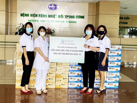 Orgalife tiếp sức cho bệnh nhân và cán bộ y tế tuyến đầu chống dịch COVID-19 - Ảnh 1. Orgalife tiếp sức cho bệnh nhân và cán bộ y tế tuyến đầu chống dịch COVID-19 - Ảnh 1.