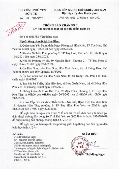Bà chủ quán cơm dương tính, Phú Yên truy tìm khẩn cấp người đến 8 địa điểm - Ảnh 1. Bà chủ quán cơm dương tính, Phú Yên truy tìm khẩn cấp người đến 8 địa điểm - Ảnh 1.