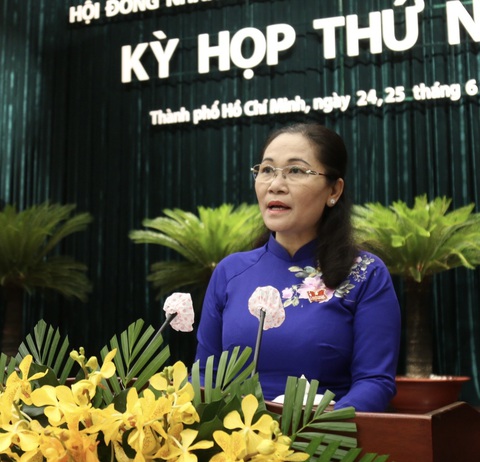 Bà Nguyễn Thị Lệ tái đắc cử chủ tịch HĐND TP.HCM nhiệm kỳ 2021-2026 - Ảnh 1. Bà Nguyễn Thị Lệ tái đắc cử chủ tịch HĐND TP.HCM nhiệm kỳ 2021-2026 - Ảnh 1.