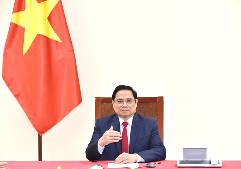 Thủ tướng Phạm Minh Chính đề nghị WHO hỗ trợ Việt Nam sản xuất vắc xin COVID-19 - Ảnh 1. Thủ tướng Phạm Minh Chính đề nghị WHO hỗ trợ Việt Nam sản xuất vắc xin COVID-19 - Ảnh 1.