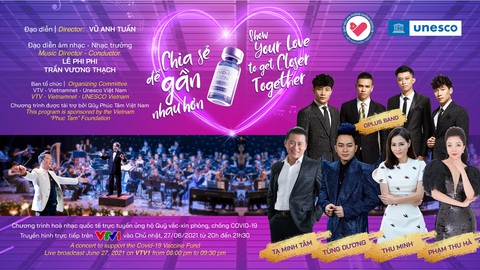 Hòa nhạc trực tuyến để gần nhau hơn mùa giãn cách, gây quỹ vắc xin phòng chống đại dịch - Ảnh 6. Hòa nhạc trực tuyến để gần nhau hơn mùa giãn cách, gây quỹ vắc xin phòng chống đại dịch - Ảnh 6.
