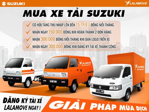 Suzuki hợp tác Lalamove mang nhiều lợi ích cho chủ xe tải nhẹ - Ảnh 4. Suzuki hợp tác Lalamove mang nhiều lợi ích cho chủ xe tải nhẹ - Ảnh 4.