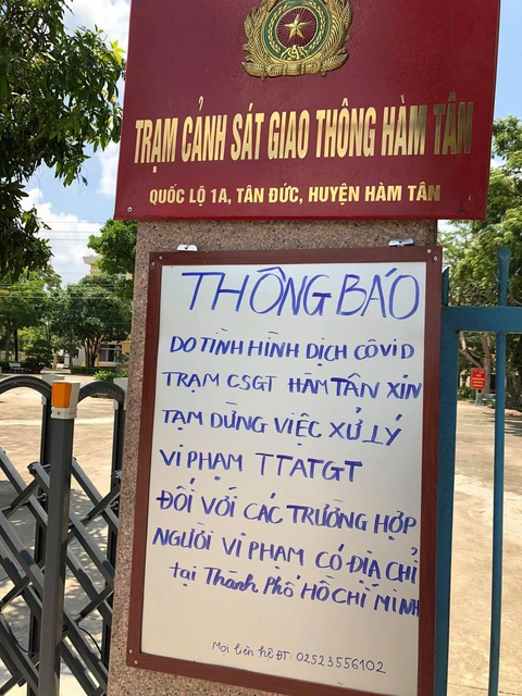 Bình Thuận tạm dừng xử lý vi phạm giao thông đối với người ở TP.HCM - Ảnh 2. Bình Thuận tạm dừng xử lý vi phạm giao thông đối với người ở TP.HCM - Ảnh 2.