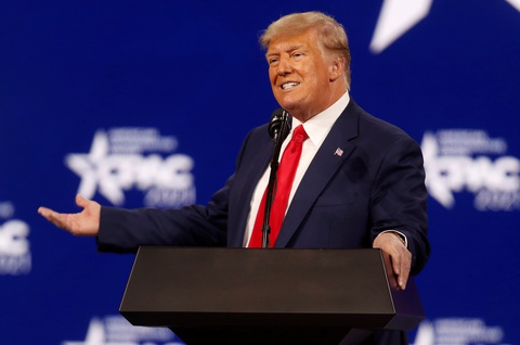 Phát biểu đầu tiên sau nhiều tháng, sự kiện của ông Trump sạch vé - Ảnh 1. Phát biểu đầu tiên sau nhiều tháng, sự kiện của ông Trump sạch vé - Ảnh 1.