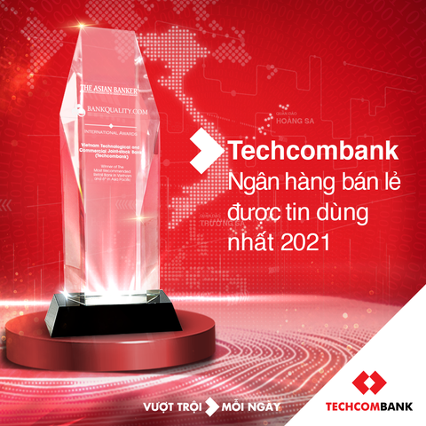 Techcombank được chọn là Ngân hàng bán lẻ được tin dùng nhất tại Việt Nam - Ảnh 1. Techcombank được chọn là Ngân hàng bán lẻ được tin dùng nhất tại Việt Nam - Ảnh 1.