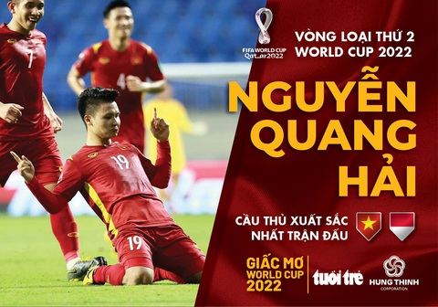 Quang Hải được bầu chọn là cầu thủ xuất sắc nhất trận Việt Nam - Indonesia - Ảnh 1. Quang Hải được bầu chọn là cầu thủ xuất sắc nhất trận Việt Nam - Indonesia - Ảnh 1.
