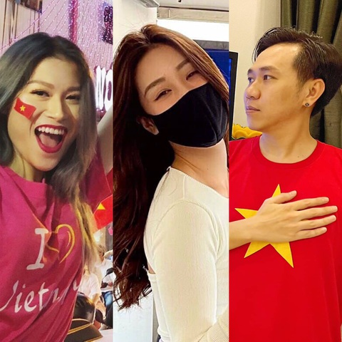 Tiến Luật, Hồ Việt Trung, Khánh Vân... ăn mừng Việt Nam chiến thắng 4-0 - Ảnh 1. Tiến Luật, Hồ Việt Trung, Khánh Vân... ăn mừng Việt Nam chiến thắng 4-0 - Ảnh 1.
