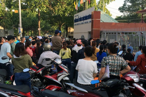 7h sáng trường phát hồ sơ lớp 1, hàng trăm phụ huynh xếp hàng chờ từ... 8h tối hôm trước - Ảnh 5. 7h sáng trường phát hồ sơ lớp 1, hàng trăm phụ huynh xếp hàng chờ từ... 8h tối hôm trước - Ảnh 5.
