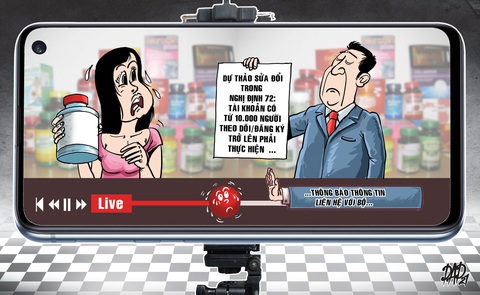 Đề xuất quản livestream - Ảnh 1. Đề xuất quản livestream - Ảnh 1.