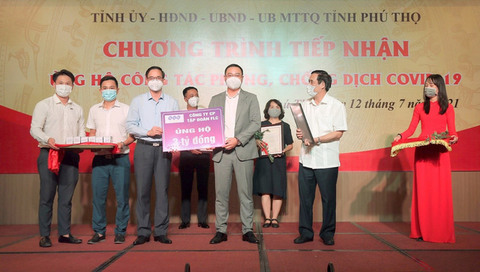 Tặng Phú Thọ 3 tỉ đồng, FLC mở rộng bản đồ hỗ trợ chống COVID-19 hơn 10 tỉnh, thành phố - Ảnh 1. Tặng Phú Thọ 3 tỉ đồng, FLC mở rộng bản đồ hỗ trợ chống COVID-19 hơn 10 tỉnh, thành phố - Ảnh 1.