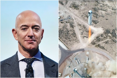 Công ty của tỉ phú Jeff Bezos nhận giấy phép chở người vào vũ trụ vào tuần tới - Ảnh 1. Công ty của tỉ phú Jeff Bezos nhận giấy phép chở người vào vũ trụ vào tuần tới - Ảnh 1.