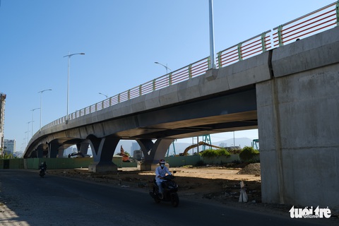 Đà Nẵng thông xe cầu vượt nút giao thông phía tây cầu Trần Thị Lý - Ảnh 3. Đà Nẵng thông xe cầu vượt nút giao thông phía tây cầu Trần Thị Lý - Ảnh 3.
