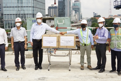 Cầu Thủ Thiêm 2 sẽ thông xe kỹ thuật vào ngày 2-9 - Ảnh 2. Cầu Thủ Thiêm 2 sẽ thông xe kỹ thuật vào ngày 2-9 - Ảnh 2.