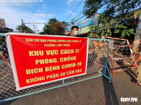 Thêm Linh Trung và Tam Bình, TP Thủ Đức phong tỏa đến 9 phường - Ảnh 1. Thêm Linh Trung và Tam Bình, TP Thủ Đức phong tỏa đến 9 phường - Ảnh 1.