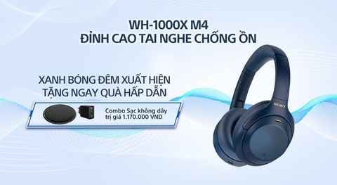 Sony giới thiệu tai nghe chống ồn đỉnh cao WH-1000XM4 phiên bản Xanh bóng đêm - Ảnh 1.
