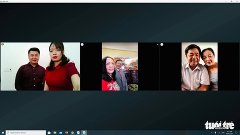 Đám cưới online 3 đầu cầu từ khu phong tỏa - Ảnh 1. Đám cưới online 3 đầu cầu từ khu phong tỏa - Ảnh 1.