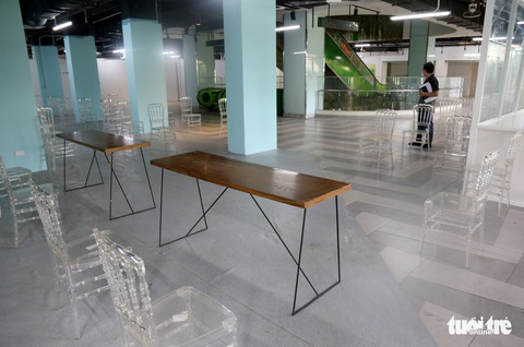 Bên trong Bệnh viện dã chiến số 5 Thuận Kiều Plaza trước giờ nhận bệnh - Ảnh 7. Bên trong Bệnh viện dã chiến số 5 Thuận Kiều Plaza trước giờ nhận bệnh - Ảnh 7.