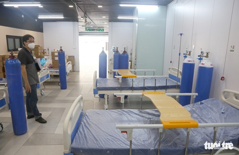 Bên trong Bệnh viện dã chiến số 5 Thuận Kiều Plaza trước giờ nhận bệnh - Ảnh 3. Bên trong Bệnh viện dã chiến số 5 Thuận Kiều Plaza trước giờ nhận bệnh - Ảnh 3.