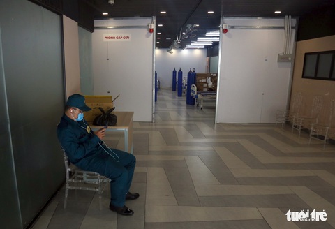 Bên trong Bệnh viện dã chiến số 5 Thuận Kiều Plaza trước giờ nhận bệnh - Ảnh 2. Bên trong Bệnh viện dã chiến số 5 Thuận Kiều Plaza trước giờ nhận bệnh - Ảnh 2.