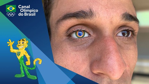 Vận động viên đặc biệt nhất ở Olympic Tokyo với 1 mắt giả mang hình quốc kỳ Brazil - Ảnh 1. Vận động viên đặc biệt nhất ở Olympic Tokyo với 1 mắt giả mang hình quốc kỳ Brazil - Ảnh 1.