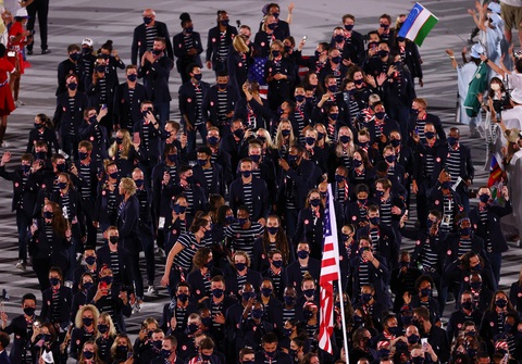 Đài lửa đã được thắp sáng, Olympic 2020 chính thức khai mạc - Ảnh 18. Đài lửa đã được thắp sáng, Olympic 2020 chính thức khai mạc - Ảnh 18.
