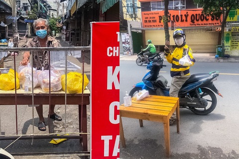 Phần ăn nóng hổi trao tặng người khuyết tật - Ảnh 7. Phần ăn nóng hổi trao tặng người khuyết tật - Ảnh 7.