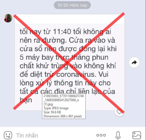 TP.HCM bác tin đồn thất thiệt về máy bay phun khử khuẩn vào đêm nay - Ảnh 1. TP.HCM bác tin đồn thất thiệt về máy bay phun khử khuẩn vào đêm nay - Ảnh 1.
