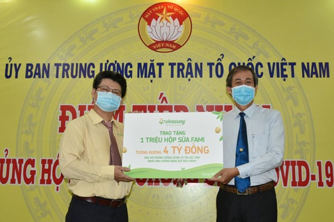 Vinasoy hỗ trợ tuyến đầu và cộng đồng một triệu sản phẩm sữa Fami - Ảnh 1. Vinasoy hỗ trợ tuyến đầu và cộng đồng một triệu sản phẩm sữa Fami - Ảnh 1.