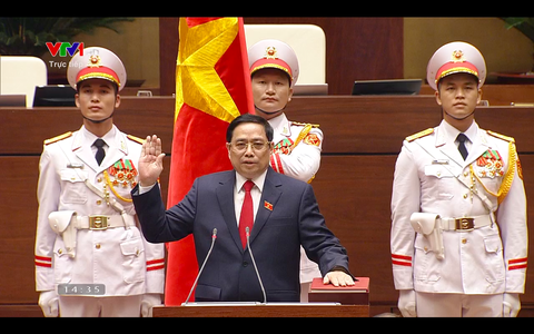 Ông Phạm Minh Chính tái đắc cử Thủ tướng Chính phủ - Ảnh 1. Ông Phạm Minh Chính tái đắc cử Thủ tướng Chính phủ - Ảnh 1.