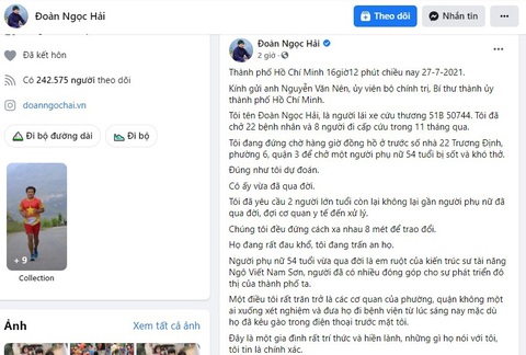 Quận 3 lên tiếng về thông tin trên Facebook Đoàn Ngọc Hải - Ảnh 2. Quận 3 lên tiếng về thông tin trên Facebook Đoàn Ngọc Hải - Ảnh 2.