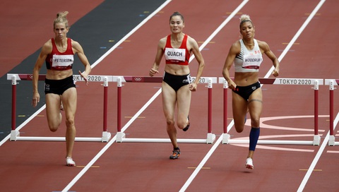 Quách Thị Lan vào bán kết 400m rào nữ tại Olympic 2020 - Ảnh 1. Quách Thị Lan vào bán kết 400m rào nữ tại Olympic 2020 - Ảnh 1.