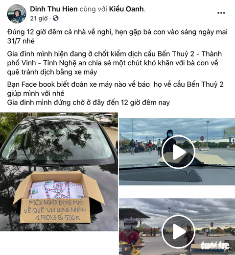 Phong bì 500.000 đồng và cửa hàng ‘0 đồng’ tiếp sức người từ Nam về quê - Ảnh 2. Phong bì 500.000 đồng và cửa hàng ‘0 đồng’ tiếp sức người từ Nam về quê - Ảnh 2.