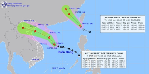 Hai áp thấp nhiệt đới đang hoạt động, một có thể thành bão hướng vào đất liền - Ảnh 1. Hai áp thấp nhiệt đới đang hoạt động, một có thể thành bão hướng vào đất liền - Ảnh 1.