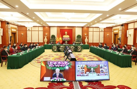 Tổng bí thư Nguyễn Phú Trọng phát biểu tại hội nghị các chính đảng thế giới - Ảnh 1. Tổng bí thư Nguyễn Phú Trọng phát biểu tại hội nghị các chính đảng thế giới - Ảnh 1.