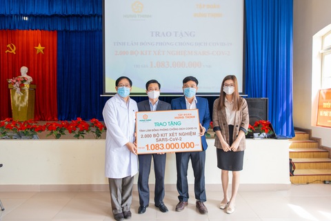 Tập đoàn Hưng Thịnh trao 2.000 bộ kit xét nghiệm COVID-19 - Ảnh 1. Tập đoàn Hưng Thịnh trao 2.000 bộ kit xét nghiệm COVID-19 - Ảnh 1.