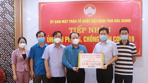 Doanh nghiệp nước ngoài nỗ lực chung tay chống COVID-19 cùng tỉnh Bắc Giang - Ảnh 1. Doanh nghiệp nước ngoài nỗ lực chung tay chống COVID-19 cùng tỉnh Bắc Giang - Ảnh 1.