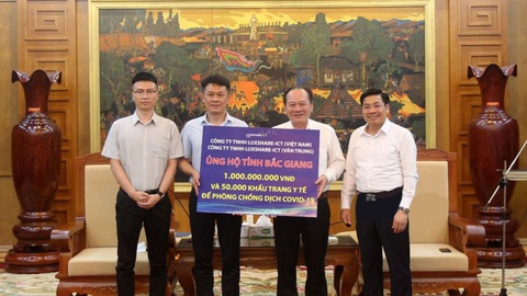 Doanh nghiệp nước ngoài nỗ lực chung tay chống COVID-19 cùng tỉnh Bắc Giang - Ảnh 2. Doanh nghiệp nước ngoài nỗ lực chung tay chống COVID-19 cùng tỉnh Bắc Giang - Ảnh 2.