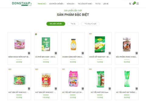 Ra mắt website bán hàng đa kênh cho đặc sản Đồng Tháp - Ảnh 1. Ra mắt website bán hàng đa kênh cho đặc sản Đồng Tháp - Ảnh 1.