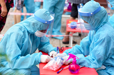 TP.HCM phát động thi đua Mở rộng vùng xanh trên bản đồ COVID-19 - Ảnh 1. TP.HCM phát động thi đua Mở rộng vùng xanh trên bản đồ COVID-19 - Ảnh 1.