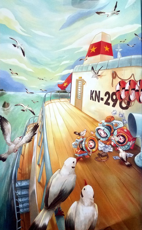 Cà Nóng chu du Trường Sa - truyện thiếu nhi trên hành trình biển đảo - Ảnh 4. Cà Nóng chu du Trường Sa - truyện thiếu nhi trên hành trình biển đảo - Ảnh 4.