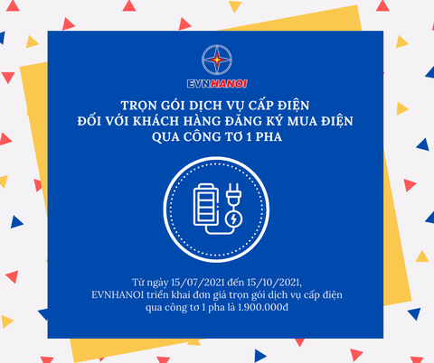 Cấp điện trọn gói cho khách hàng mua điện qua công tơ 1 pha - Ảnh 1. Cấp điện trọn gói cho khách hàng mua điện qua công tơ 1 pha - Ảnh 1.