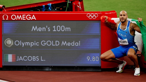 VĐV Ý vô địch nội dung chạy 100m tại Olympic 2020 - Ảnh 7. VĐV Ý vô địch nội dung chạy 100m tại Olympic 2020 - Ảnh 7.