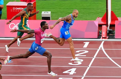VĐV Ý vô địch nội dung chạy 100m tại Olympic 2020 - Ảnh 6. VĐV Ý vô địch nội dung chạy 100m tại Olympic 2020 - Ảnh 6.