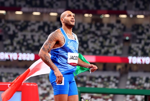 VĐV Ý vô địch nội dung chạy 100m tại Olympic 2020 - Ảnh 8. VĐV Ý vô địch nội dung chạy 100m tại Olympic 2020 - Ảnh 8.