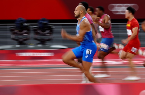 VĐV Ý vô địch nội dung chạy 100m tại Olympic 2020 - Ảnh 4. VĐV Ý vô địch nội dung chạy 100m tại Olympic 2020 - Ảnh 4.