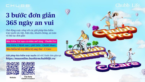 Chubb Life Việt Nam ra mắt hai giải pháp bảo vệ trực tuyến - Ảnh 1. Chubb Life Việt Nam ra mắt hai giải pháp bảo vệ trực tuyến - Ảnh 1.