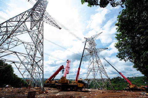 Đóng điện đường dây truyền tải 500kV cho dự án điện gió Ea Nam - Ảnh 5. Đóng điện đường dây truyền tải 500kV cho dự án điện gió Ea Nam - Ảnh 5.
